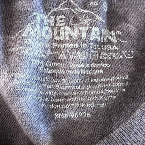 Moutains USA Adventure T‎ Shirt Tie Dye Blue Medium Jeep Fun Rocky Tee Unisex - Picture 3 of 6